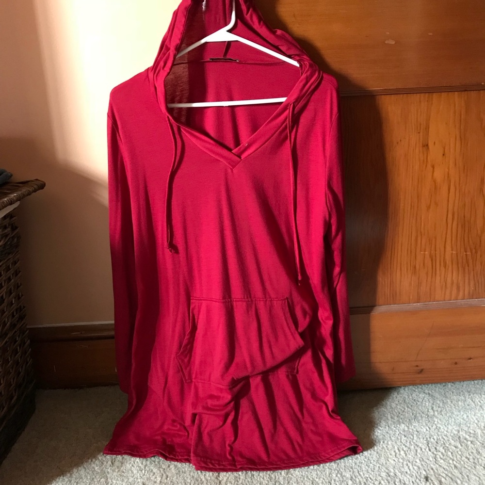 Red Hooded Tunic
